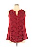 Suzanne Betro Red Sleeveless Top Size XL - photo 1