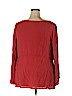 Cato 100% Rayon Orange 3/4 Sleeve Blouse Size 26 - 28 - photo 2