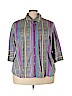 Lane Bryant Purple 3/4 Sleeve Button-Down Shirt Size 26 - 28 Plus - photo 1