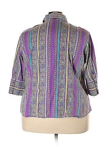 Lane Bryant 3/4 Sleeve Button-Down Shirt (view 2)