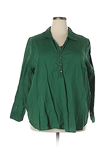 Woman Within Long Sleeve Top (view 1)