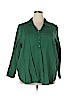 Woman Within 100% Cotton Green Long Sleeve Top Size 2X - photo 1