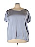 Eileen Fisher Purple Short Sleeve Silk Top Size 3X - photo 1