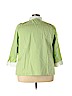 Lauren by Ralph Lauren 100% Cotton Green 3/4 Sleeve Button-Down Shirt Size 3X - photo 2