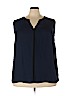 Pure Energy 100% Polyester Blue Sleeveless Blouse Size 3X - photo 1