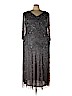 Betsy & Adam 100% Rayon Gray Cocktail Dress Size 22 - photo 1