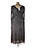 Betsy & Adam 100% Rayon Gray Cocktail Dress Size 22 - photo 2