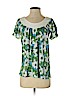 Ella Moss 100% Cotton Green Short Sleeve Top Size S - photo 1