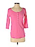 Hollister Pink 3/4 Sleeve Henley Size S - photo 1