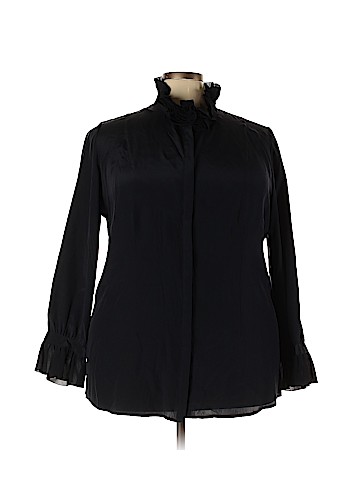 Soft Surroundings Long Sleeve Silk Top (view 1)