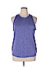 Nike 100% Polyester Purple Active Tank Size XL - photo 1