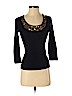 MICHAEL Michael Kors 100% Cotton Black 3/4 Sleeve Top Size S - photo 1
