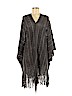 BCBGMAXAZRIA 100% Acrylic Solid Gray Wrap One size - photo 1