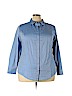 Lane Bryant 100% Cotton Blue Long Sleeve Button-Down Shirt Size 22 - photo 1