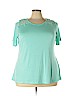 Avenue Blue Short Sleeve Top Size 22 - 24 - photo 1