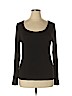 Tahari Black Long Sleeve Top Size XL - photo 1