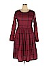 Unbranded Burgundy Casual Dress Size XL - photo 1