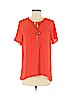 MICHAEL Michael Kors Orange Short Sleeve Blouse Size 2 - photo 1