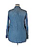 Merona 100% Lyocell Blue Long Sleeve Button-Down Shirt Size XXL - photo 2
