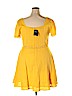 Forever 21 100% Cotton Yellow Casual Dress Size 2X - photo 2