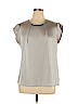 The Limited 100% Polyester Gray Short Sleeve Blouse Size XL - photo 1