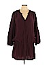 Amanda Uprichard 100% Silk Burgundy Casual Dress Size L - photo 1
