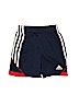 Adidas 100% Polyester Stripes Blue Athletic Shorts Size 2T - photo 1