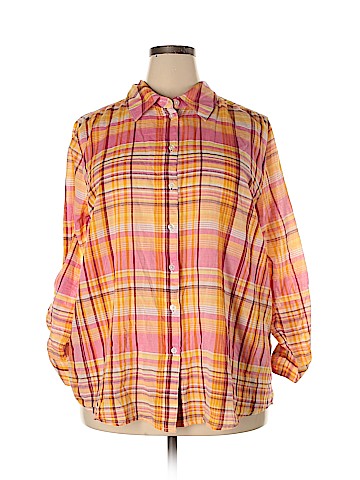 Lane Bryant Long Sleeve Button-Down Shirt (view 1)