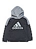 Adidas 100% Polyester Black Pullover Hoodie Size 10 - 12 - photo 1