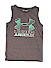 Heat Gear by Under Armour 100% Polyester Gray Active Tank Size 6 - photo 1