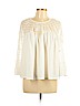 Lucky Brand Ivory 3/4 Sleeve Top Size L - photo 1