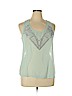 Charlotte Russe 100% Polyester Green Sleeveless Blouse Size XL - photo 1