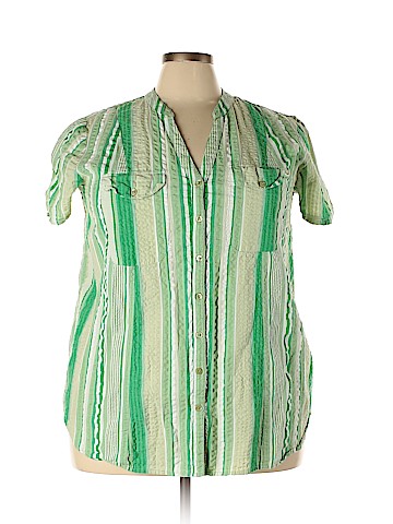 Roaman's Short Sleeve Button-Down Shirt (view 1)