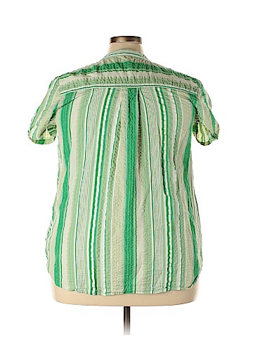 Roaman's Short Sleeve Button-Down Shirt (view 2)