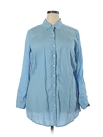 Crown & Ivy Long Sleeve Button-Down Shirt (view 1)