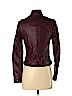 American Rag Cie 100% Polyurethane Burgundy Faux Leather Jacket Size XS - photo 2