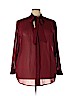 Unbranded 100% Polyester Burgundy Long Sleeve Blouse Size 3X - photo 1