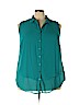 Roaman's 100% Polyester Teal Sleeveless Blouse Size 24W - photo 1