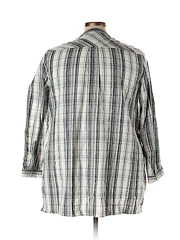 Roaman's Long Sleeve Button-Down Shirt (view 2)