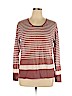 Ann Taylor LOFT Red Long Sleeve T-Shirt Size XL - photo 1