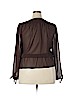 Chadwicks 100% Polyester Brown Long Sleeve Blouse Size 18 - photo 2
