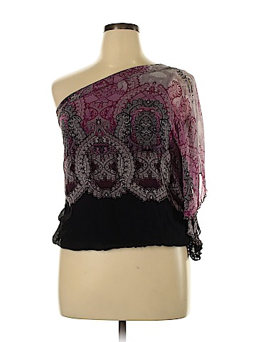 Cache 3/4 Sleeve Silk Top (view 1)