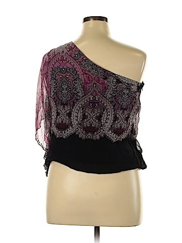 Cache 3/4 Sleeve Silk Top (view 2)