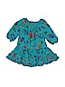 Genuine Kids from Oshkosh 100% Polyester Floral Blue Dress Size 4T - photo 1