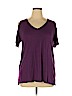 Lane Bryant Purple Short Sleeve T-Shirt Size 14 - 16 Plus - photo 1