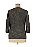 JM Collection Gray Long Sleeve Top Size XL - photo 2