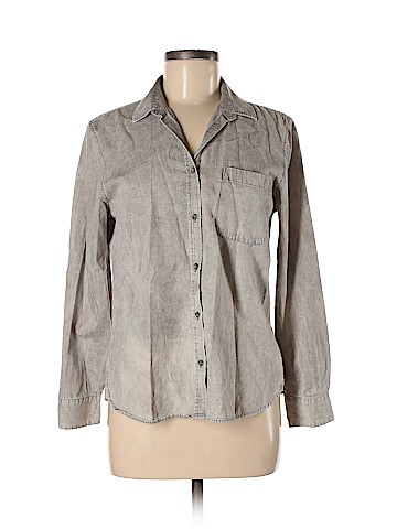 American Eagle Outfitters Long Sleeve Button-Down Shirt (view 1)