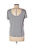 Pink Rose Gray Short Sleeve Top Size L - photo 2