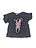 Gap Kids 100% Cotton Black Short Sleeve T-Shirt Size 6 - 7 - photo 1