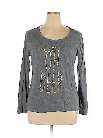 Ann Taylor LOFT Outlet Long Sleeve T-Shirt (view 1)